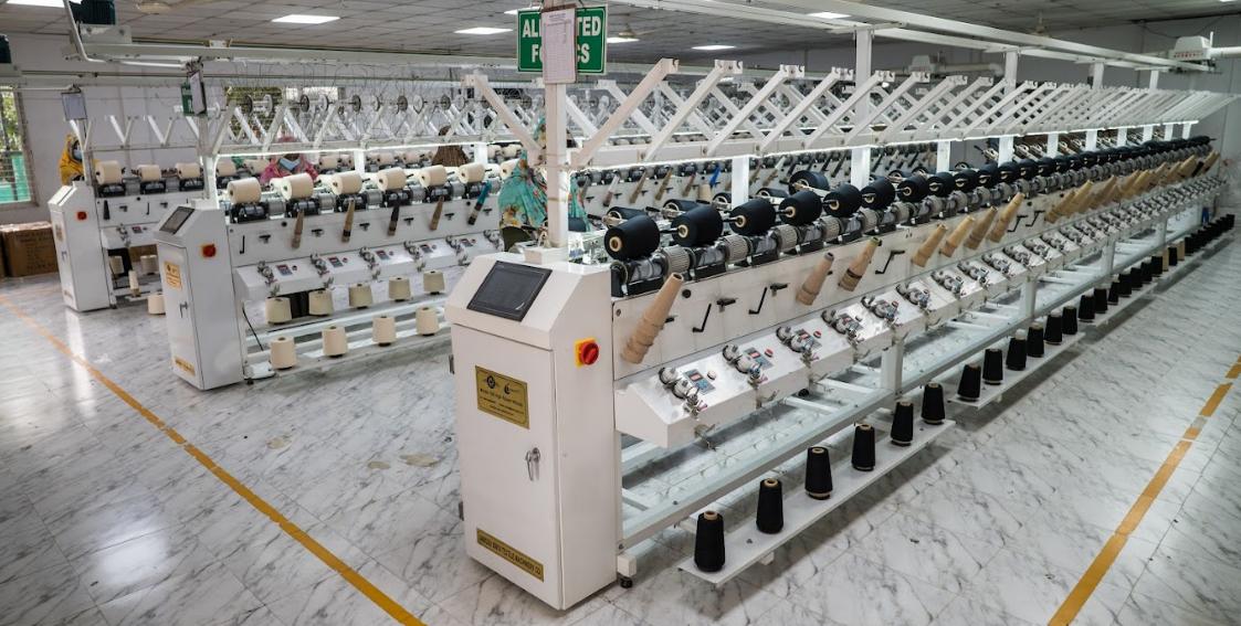 Knitting machines — Close-up detail